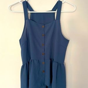Blue Tank Top Blouse